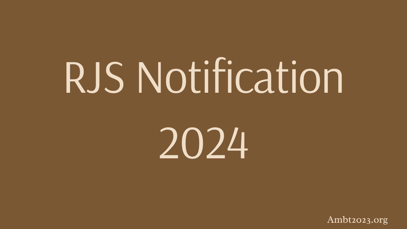RJS Notification 2024