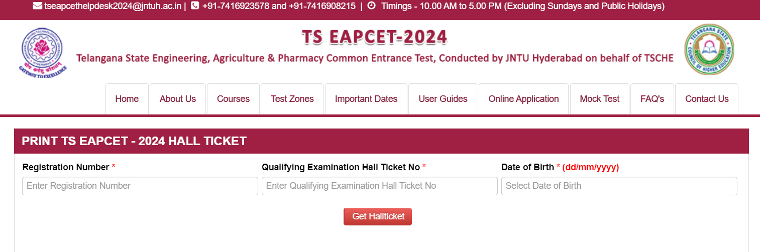 TS EAMCET Hall Ticket Download 2024: Step By Step Guide To Follow