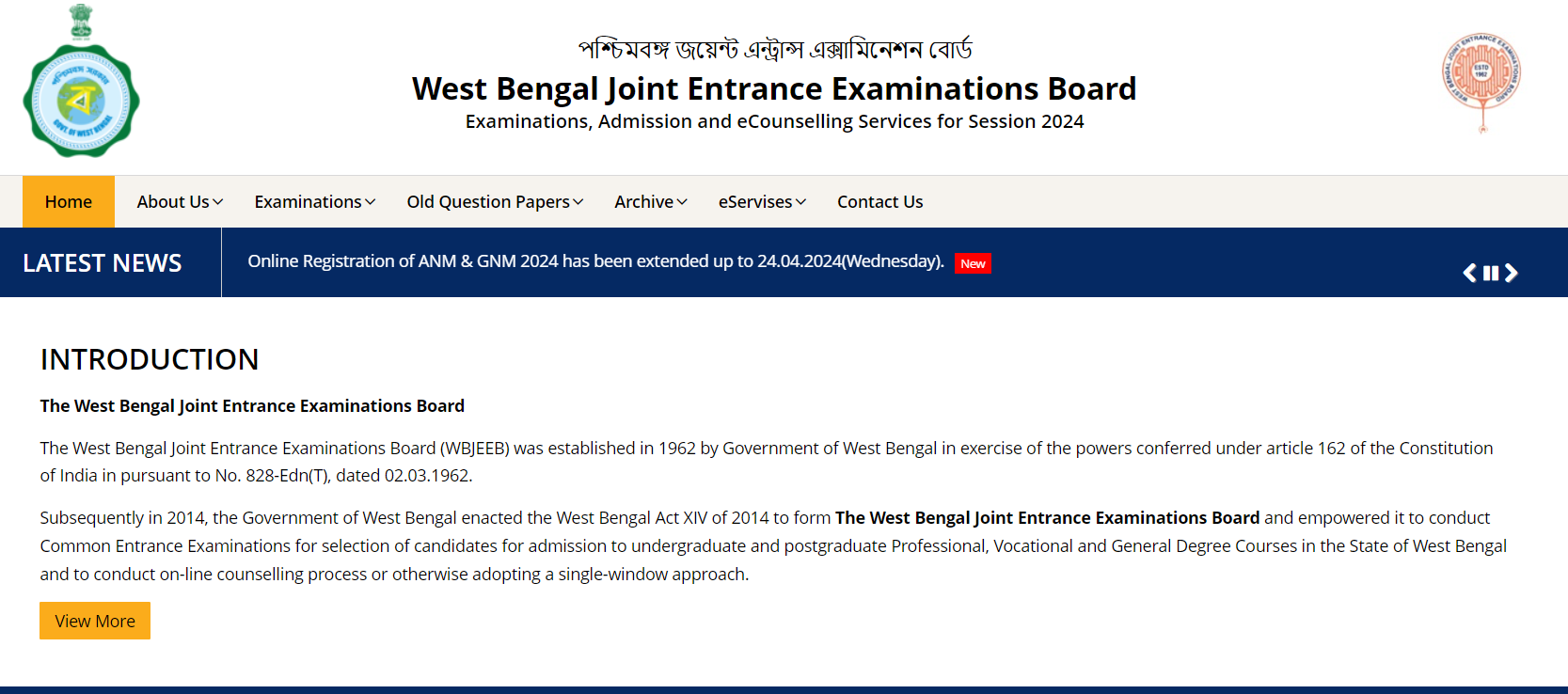Check For The WBJEE Result 2024 Downlink Link @wbjeeb.nic.in