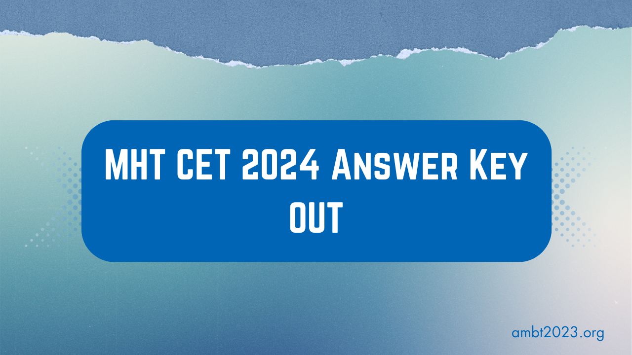 mht cet 2024 answer key