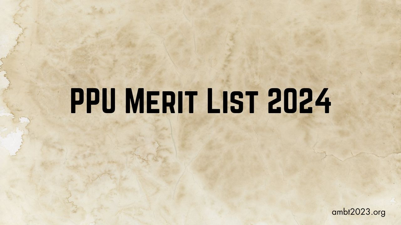ppu merit list 2024