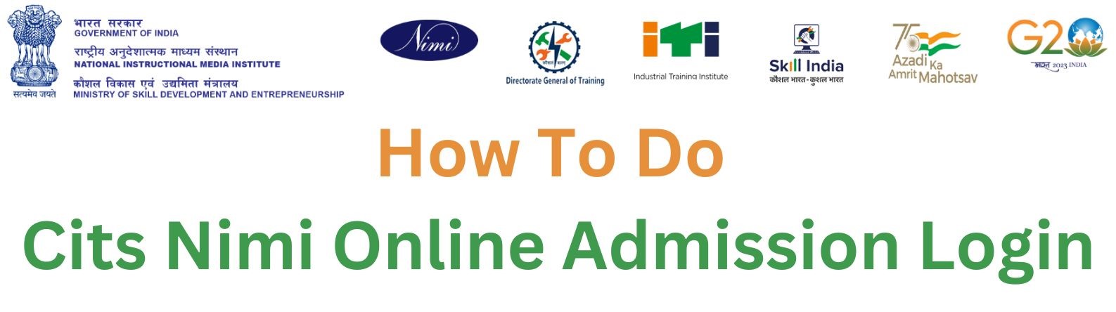 How To Do Cits Nimi Online Admission Login