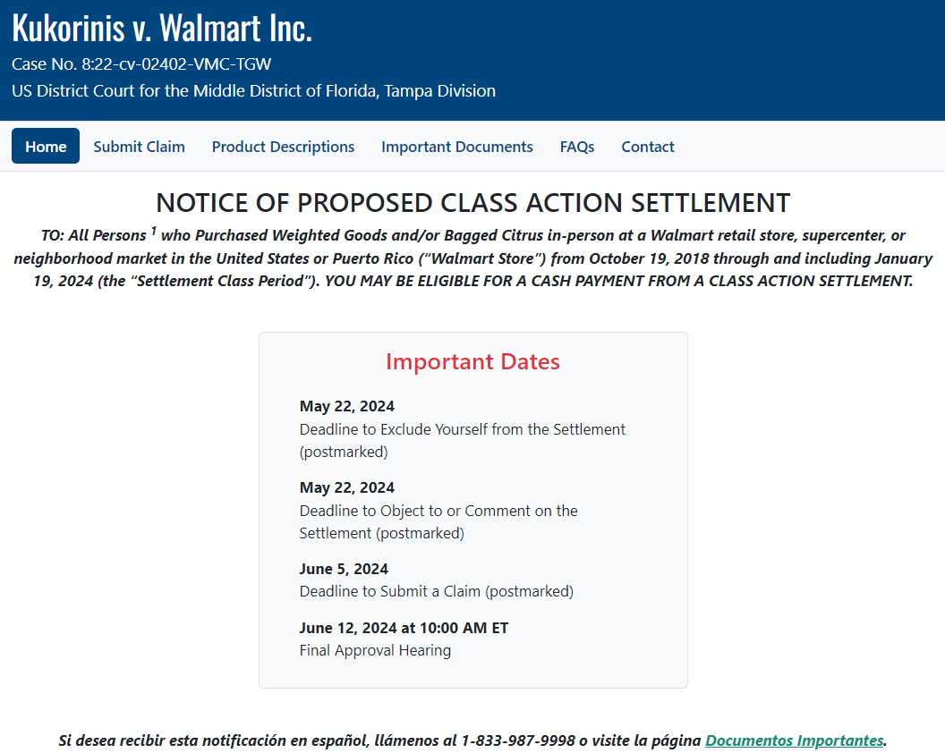 Walmart Settlement Update - Payout Amount, Eligibility